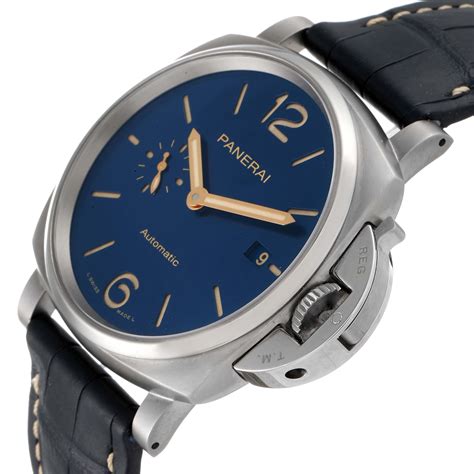 panerai blue face 2016|panerai 42mm luminor due.